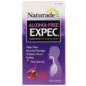 Naturade, Alcohol Free EXPEC, Herbal Expectorant, Natural Cherry Flavor, 4.2 fl oz (125 ml)