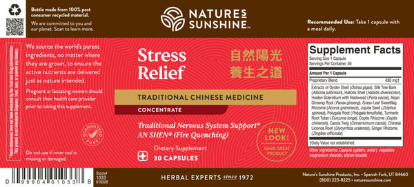 Stress RELIEF TCM Concentrate (30 Caps)