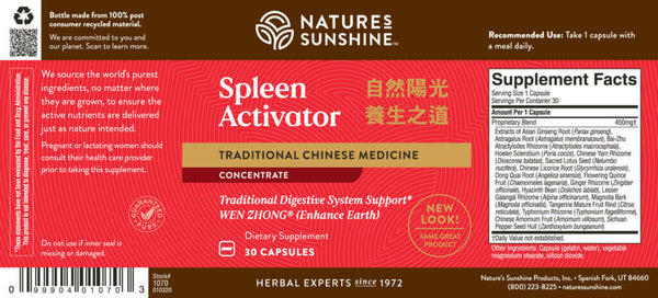 Spleen Activator TCM Concentrate (30 Caps)