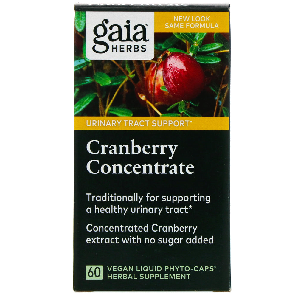 Gaia Herbs, Cranberry Concentrate, 60 Vegan Liquid Phyto-Caps (Vegan)