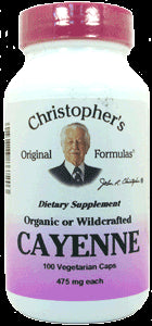 Cayenne Pepper Caps (Dr. Christopher) 100 Caps