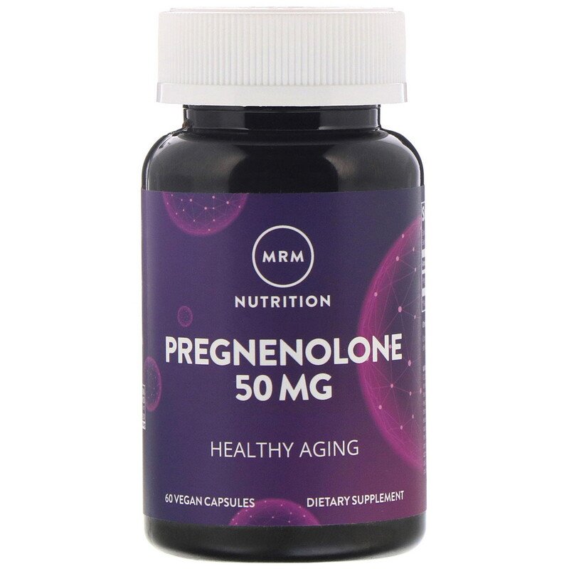 MRM, Nutrition, Pregnenolone, 50 mg, 60 Vegan Capsules (Vegan)