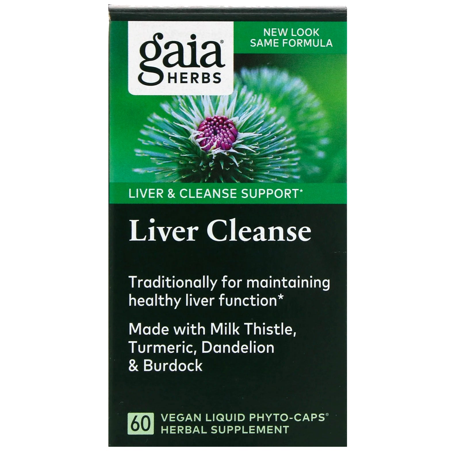 Gaia Herbs, Liver Cleanse, 60 Vegan Liquid Phyto-Caps (Vegan)