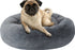 Petlibro Comfortable Cuddler Round Cat & Dog Bed, Grey