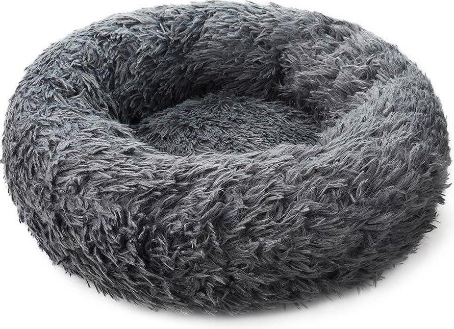 HDP Round Fuzzy Bolster Dog Bed