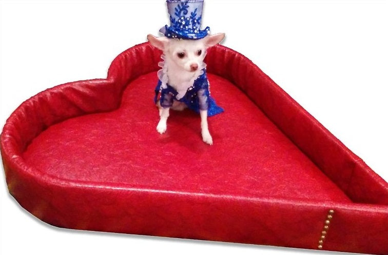 Royal Cat Boutique Deluxe Royal Heart Bolster Dog Bed