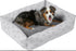 Disney Mickey Bolster Cat & Dog Bed, Gray Patterned, Large