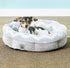 Precision Pet Products SnooZZy Round Shearling Bolster Dog Bed, 21-in