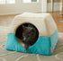 Frisco Trapezoid Cave Covered Cat & Dog Bed