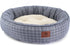 American Kennel Club Deluxe Plaid Bolster Dog Bed, X-Large