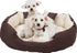 HappyCare Textiles Durable Oval Bolster Cat & Dog Bed