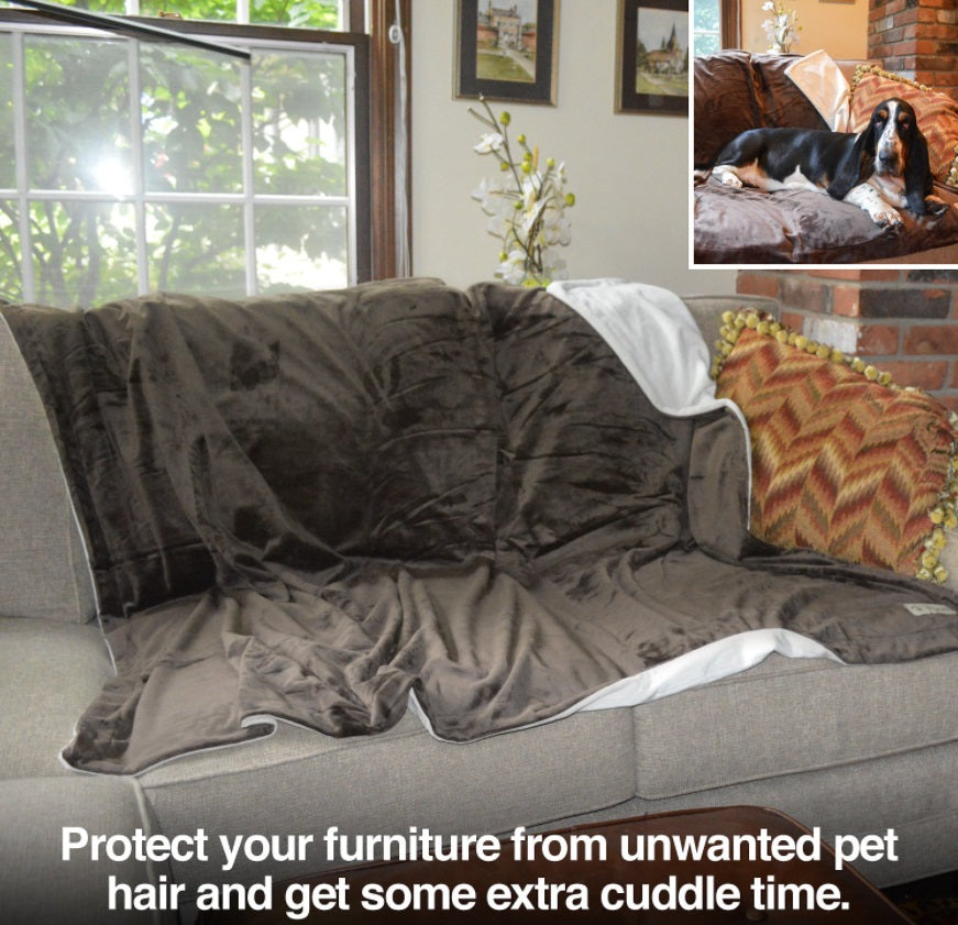 PetFusion Premium Reversible Dog & Cat Blanket