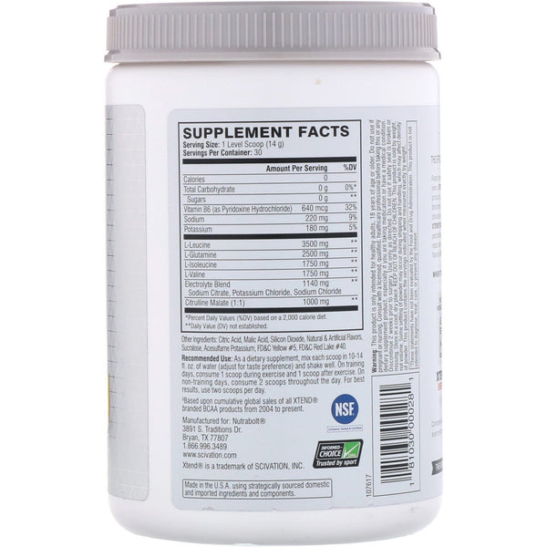Scivation, Xtend, The Original 7G BCAA, Mango Madness, 14.8 oz (420 g)