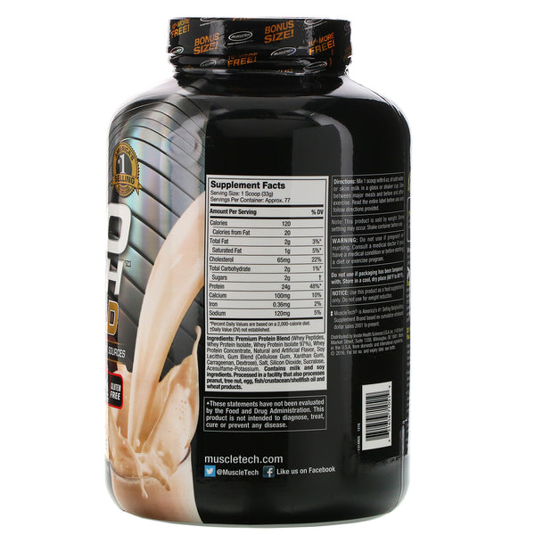 Muscletech, Nitro Tech, 100% Whey Gold, 5.53 lbs. (2.51 kg)