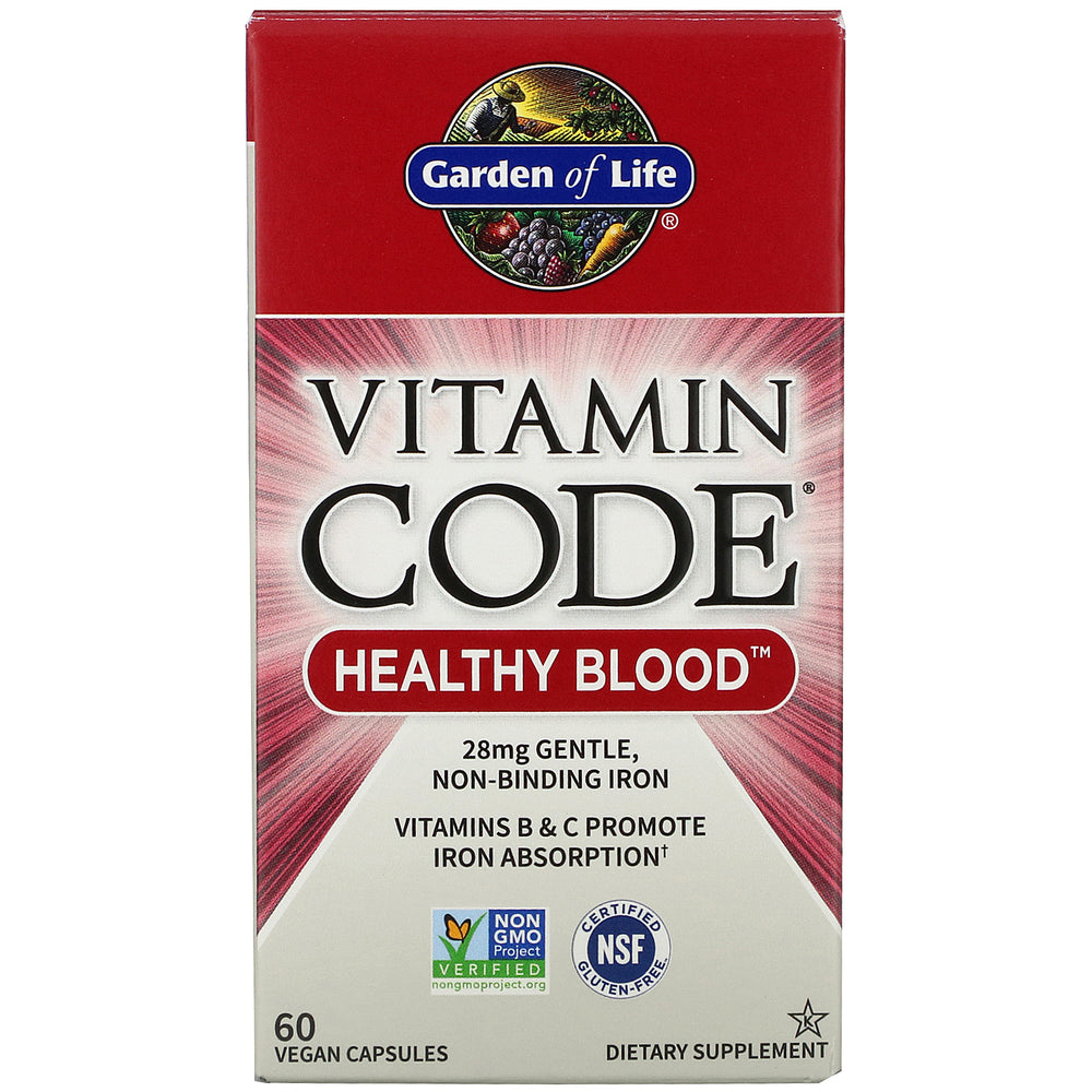 Garden of Life, Vitamin Code, Healthy Blood, 60 Vegan Capsules (Vegan)