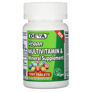 Deva, Vegan Multivitamin & Mineral Supplement, 90 Tablets (Vegan)