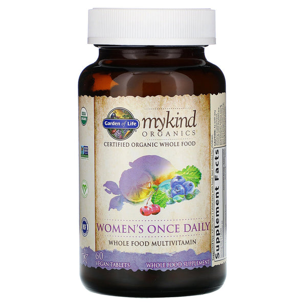 Garden of Life, MyKind Organics, Women's Once Daily, 60 Vegan Tablets (Vegan)