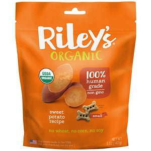Riley’s Organics, Dog Treats, Small Bone, Tasty Apple Recipe, 5 oz (142 g)