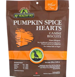 Holistic Blend, My Healthy Pet, Pumpkin Spice Hearts, Canine Biscuits, 8.29 oz (235 g)