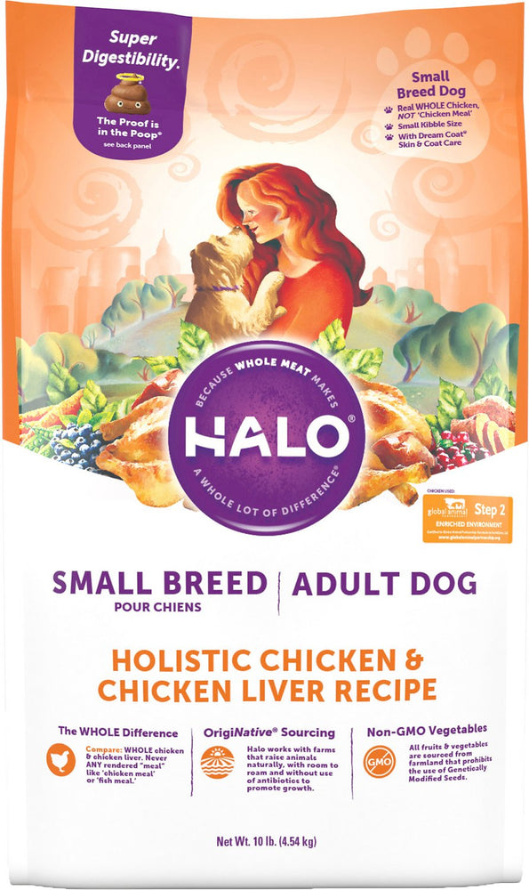 Halo Holistic Chicken & Chicken Liver Small Breed Dry Dog Food