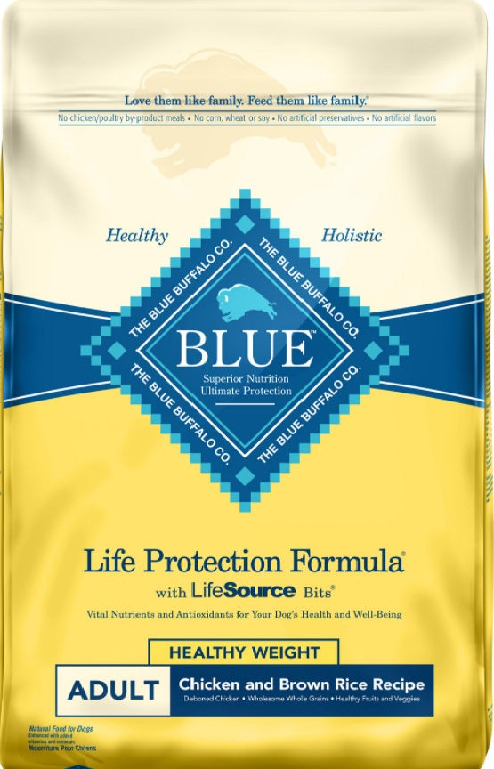 Blue Buffalo Life Protection Formula Healthy Weight Adult Chicken & Brown Rice Recipe Dry Dog Food