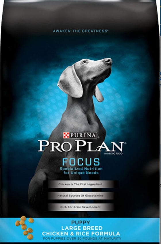 Purina Pro Plan Puppy Large Breed Chicken & Rice Formula with Probiotics Dry Dog Food