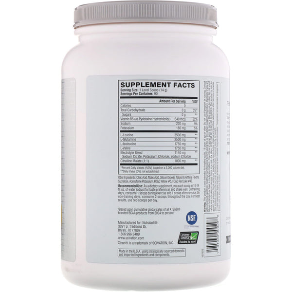 Scivation, Xtend, The Original 7G BCAA, Mango Madness, 2.78 lb (1.26 kg)