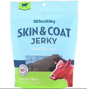 Buckley, Skin & Coat Jerky, Dog Treats, Beef Recipe, 5 oz (141.7 g)
