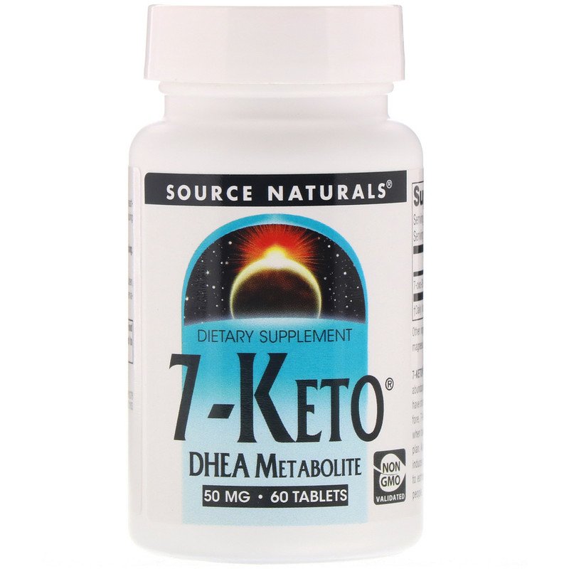 Source Naturals, 7-Keto, DHEA Metabolite, 50 mg, 60 Tablets (Keto)