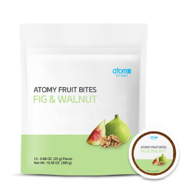 FOOD Fruit Bites (Fig & Walnut) 12 - 0.88 oz. (25g) pieces Net wt. 300g