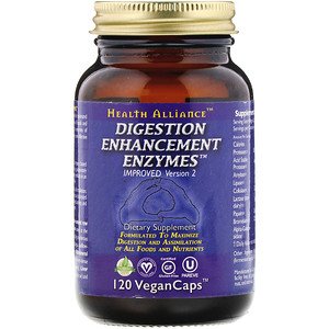 HealthForce Superfoods, Digestion Enhancement Enzymes, 120 VeganCaps (Vegan)