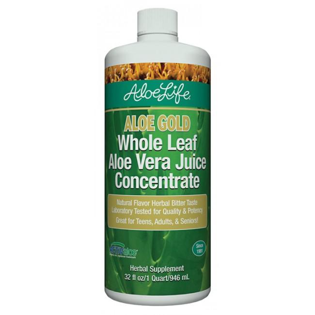 Aloe Gold Whole Leaf Aloe Vera Juice 32 fl