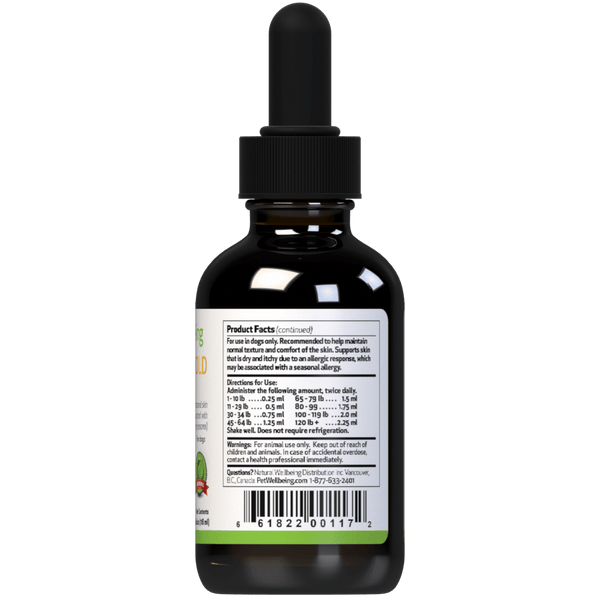 Itch Support Gold for Dogs (1 bottle = 2oz, 4oz)(Free shipping over $50 Order)