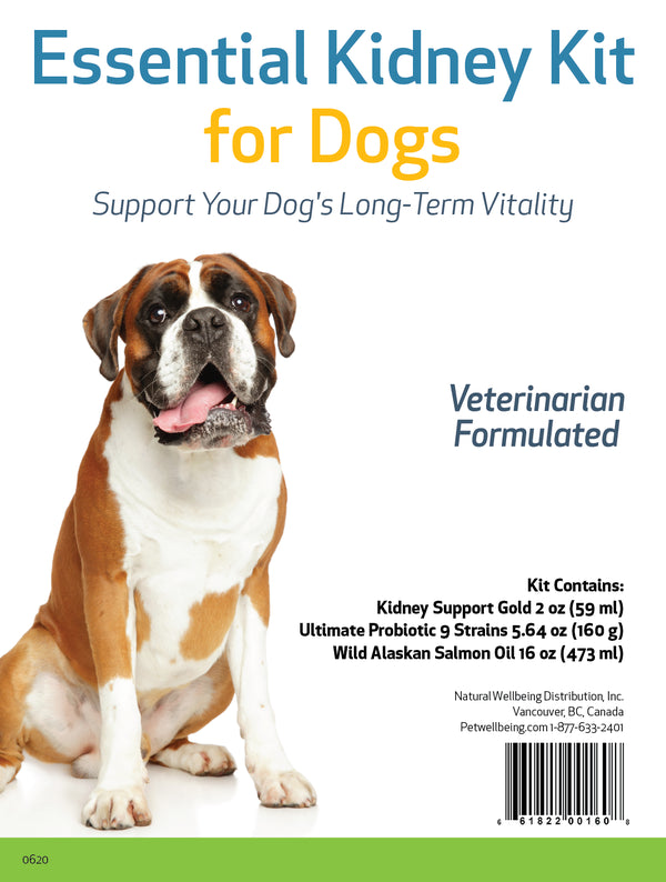 Value Pack Kidney Kit for dogs small size(1 Kidney Support Gold+ 1 Probiotic+ Alaskan Salmon Oil)(Free shipping over $50 Order)