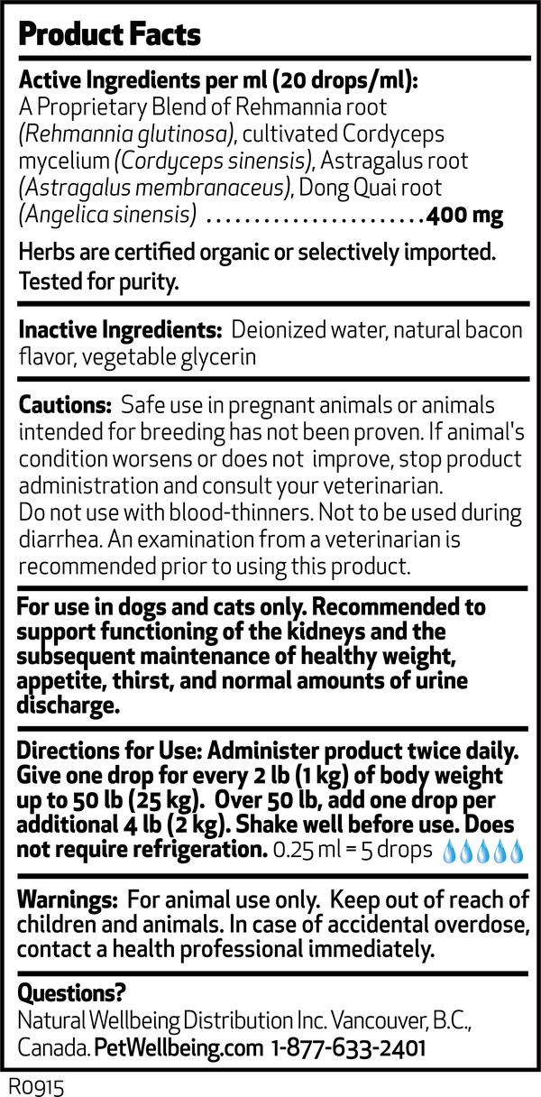 Kidney Support Gold - Maintains Healthy Kidney Function In Dogs (Available in 2oz and 4oz)(Free shipping over $50 Order)