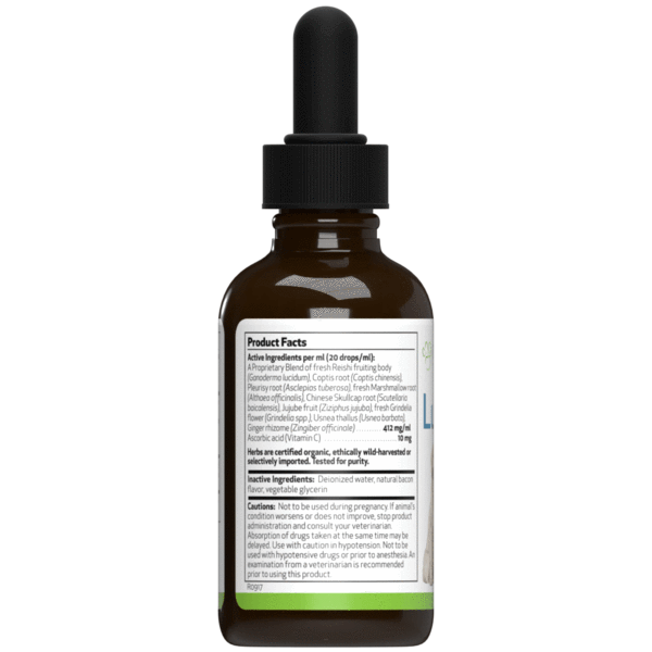 Lung Gold for dog lung infections and easy breathing (1 Bottle = 2oz, 4oz)(Free shipping over $50 Order)