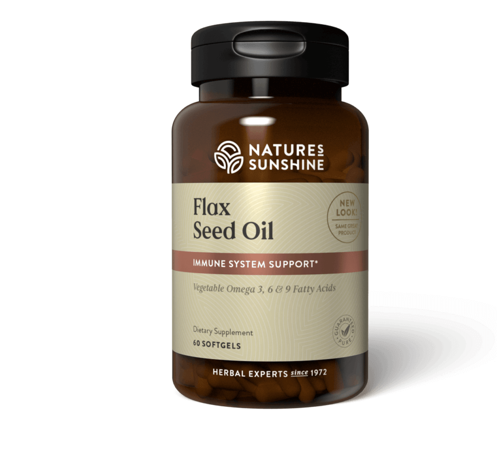 Flax Seed Oil w/Lignans  (60 softgel caps)