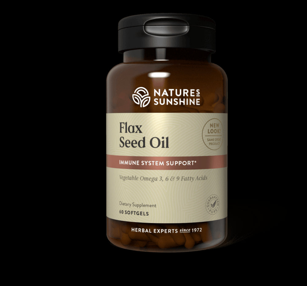 Flax Seed Oil w/Lignans  (60 softgel caps)