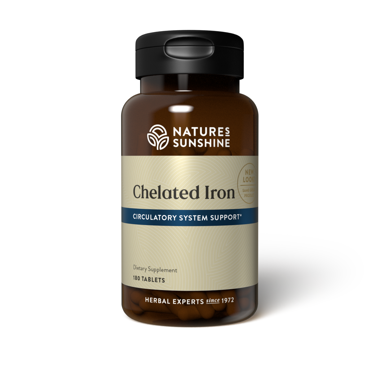 Iron, Chelated (25 mg) (180 Tabs)