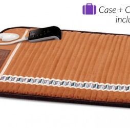 Mini Biomat Far Infrared Amethyst Heating Pad (Free hard-shell travel bag and 100% quilted cotton cover)