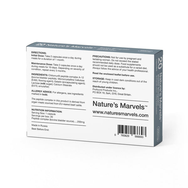 NATURE’S MARVELS – BLADDER BIOREGULATOR WITH CHITUMIR - 20 CAPS