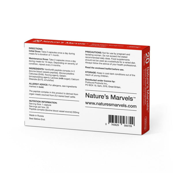 Nature’s Marvels – Blood Cells Bioregulator with Ventfort 20 Caps