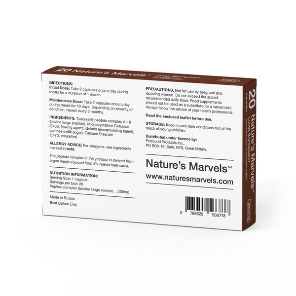 Nature’s Marvels – Lungs Bioregulator with Taxorest 20 Caps