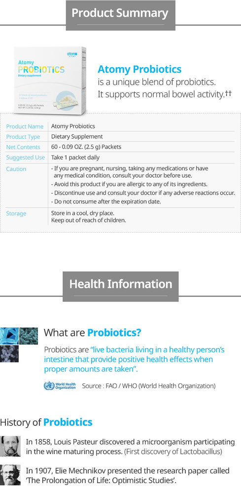 KR Probiotics (Dietary Supplements) ,60-0.9OZ  (2.5gm Packets)