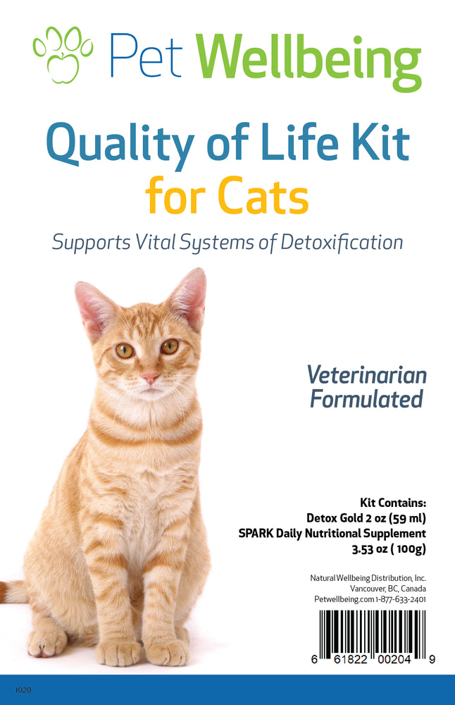 Value Pack Quality of Life Kit for Cats(1 Detox Gold+ 1 Daily Nutritional Supplement)(Free shipping over $50 Order)