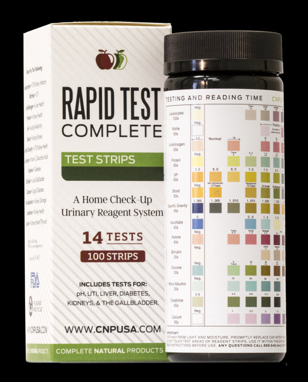 Rapid Test Complete – Urinalysis Test Strips 100ct UTI and pH Strips