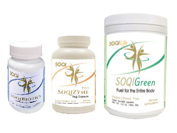 SOQILife Nutritional Pack(1 GO-GREEN + 1 SOQIZYME PLUS + 1 SOQIBIOTICS)