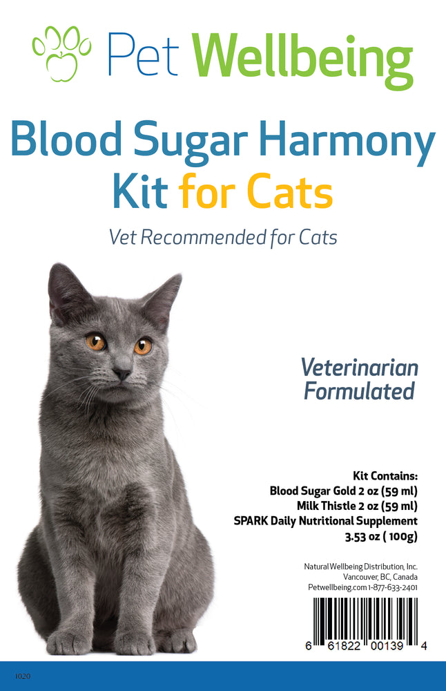 Value Pack Blood Sugar Kit for cats(1 Blood Sugar Gold+ 1 Milk Thistle+ Daily Nutrition )(Free shipping over $50 Order)