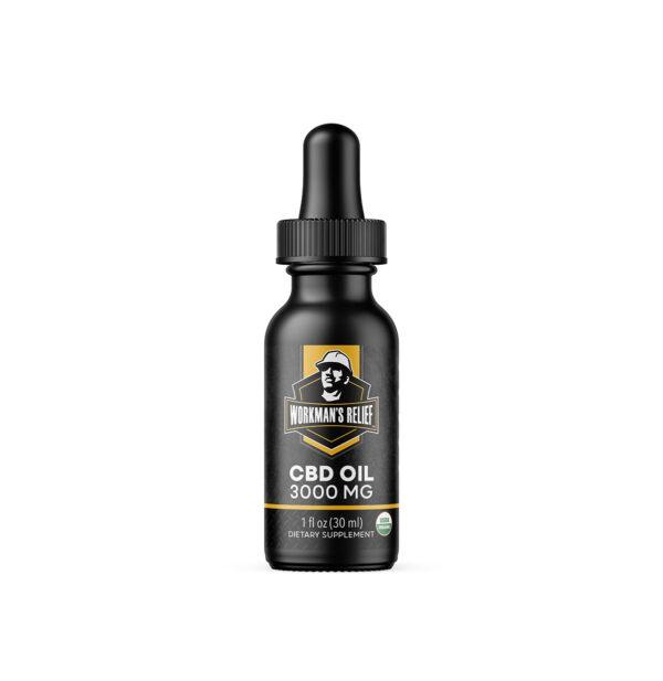 CBD oil 3000mg 1 oz - UUSDA Organic - Workman's Relief