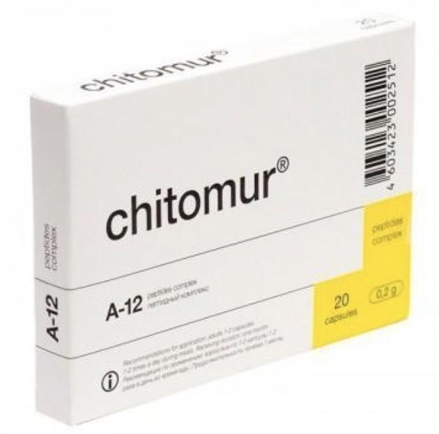 CHITOMUR® - A-12 BLADDER PEPTIDE BIOREGULATOR - 20 CAPSULES